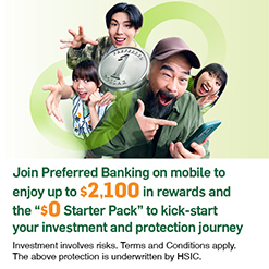 Join Preferred Banking on mobile to enjoy up to $2,100 in rewards and the “$0 Starter Pack” to kick-start your investment and protection journey