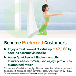 Join Preferred Banking to enjoy welcome offers